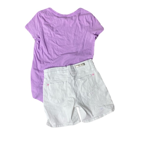 Lot of 4 Girl’s Large Outfits Size 10-12 T-Shirts Shorts Skort - Picture 16 of 16